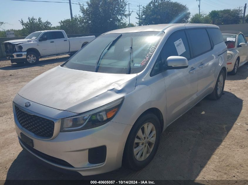 2016 Kia Sedona L VIN: KNDMA5C17G6156799 Lot: 40605057