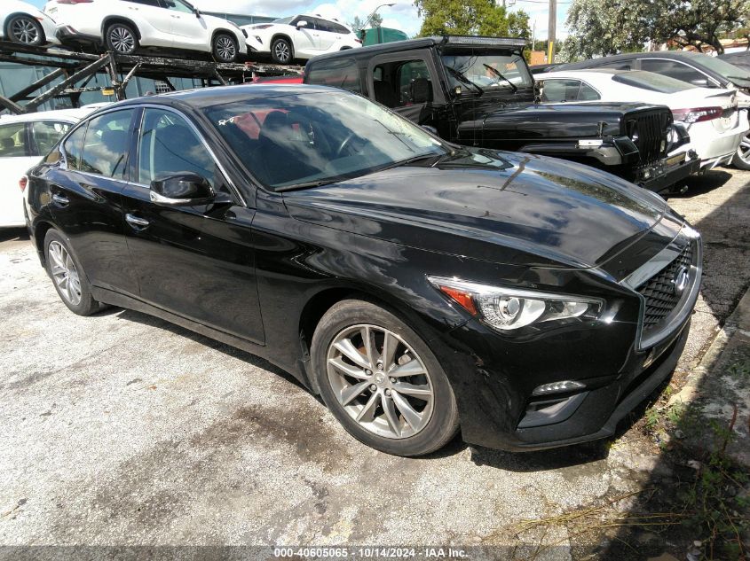 2021 Infiniti Q50 Pure Awd VIN: JN1EV7AR2MM751101 Lot: 40605065