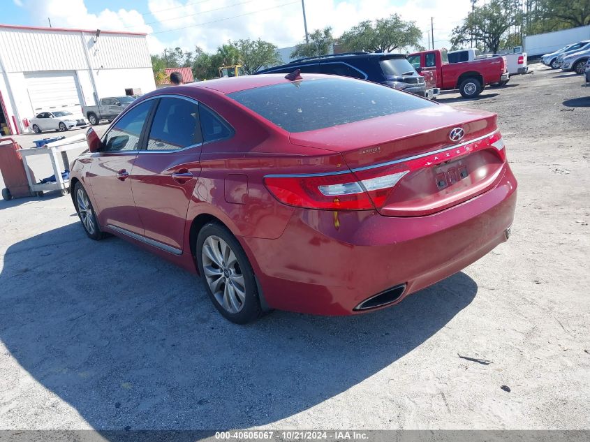 2013 Hyundai Azera VIN: KMHFG4JG6DA218996 Lot: 40605067