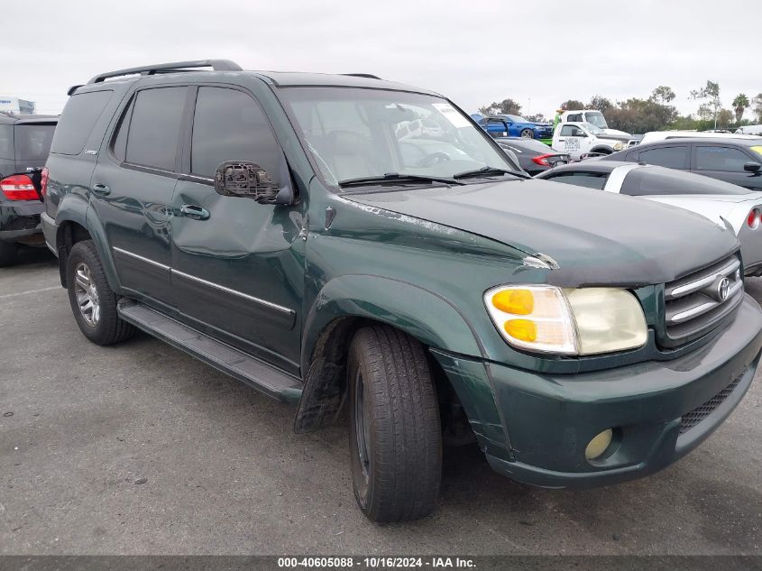 2004 Toyota Sequoia Limited V8 VIN: 5TDZT38AX4S224585 Lot: 40605088