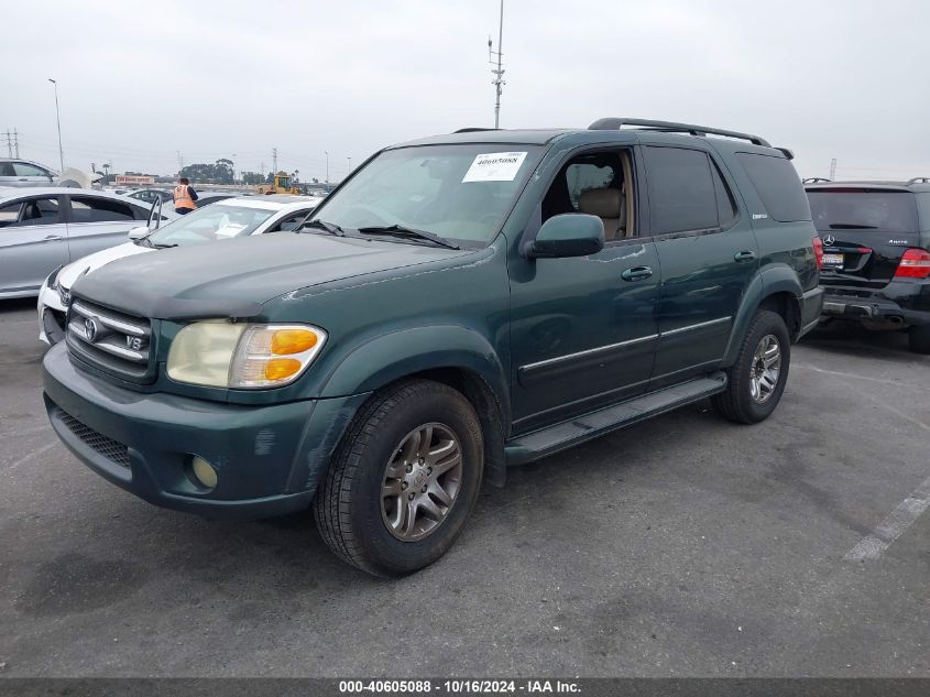 2004 Toyota Sequoia Limited V8 VIN: 5TDZT38AX4S224585 Lot: 40605088