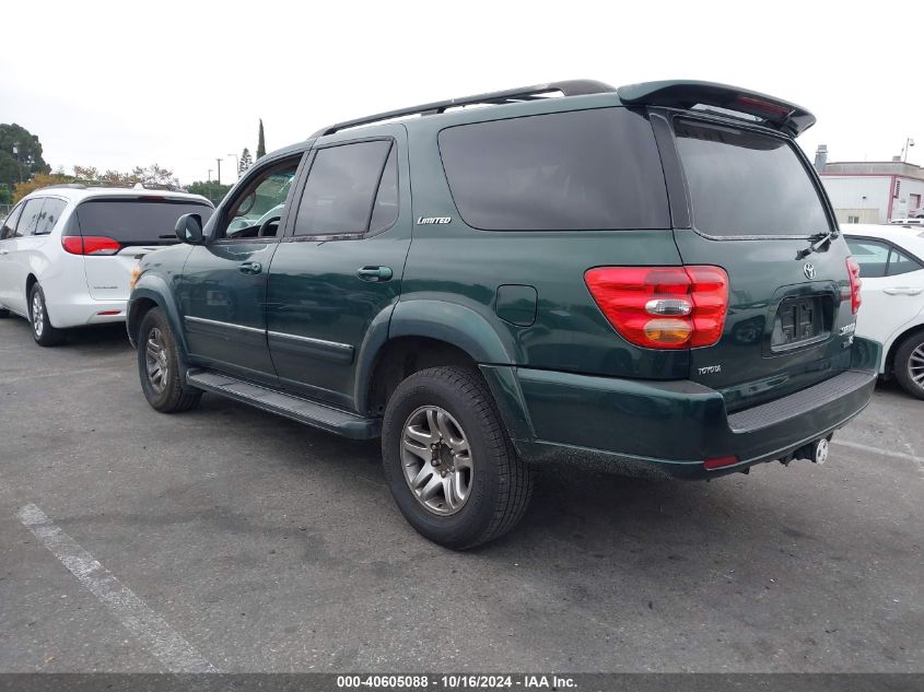 2004 Toyota Sequoia Limited V8 VIN: 5TDZT38AX4S224585 Lot: 40605088