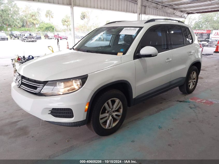 2017 Volkswagen Tiguan 2.0T S VIN: WVGAV7AX3HK000029 Lot: 40605208