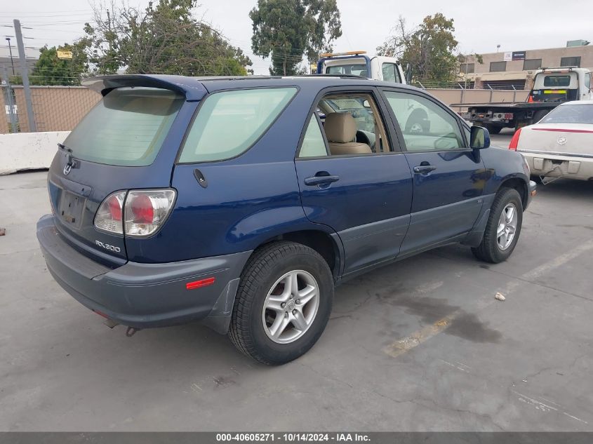 2001 Lexus Rx 300 VIN: JTJHF10U010192724 Lot: 40605271