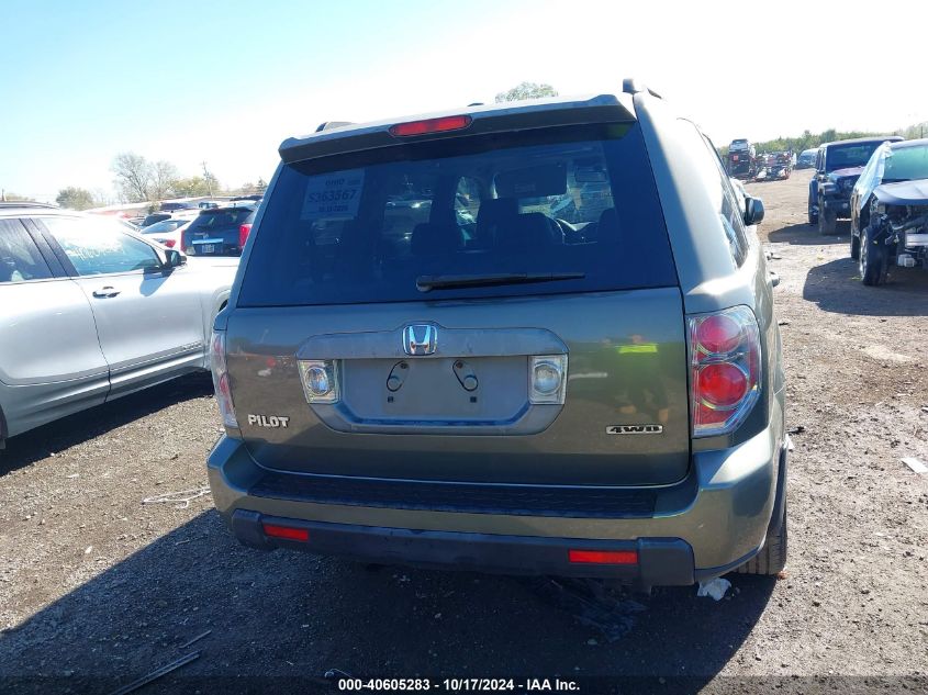 2007 Honda Pilot Ex-L VIN: 2HKYF18617H514274 Lot: 40605283
