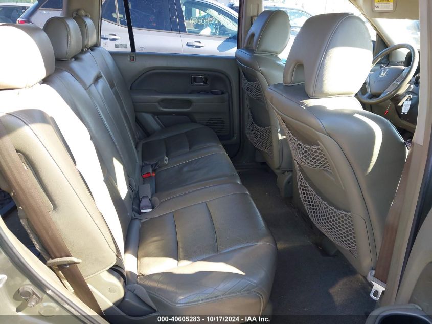 2007 Honda Pilot Ex-L VIN: 2HKYF18617H514274 Lot: 40605283