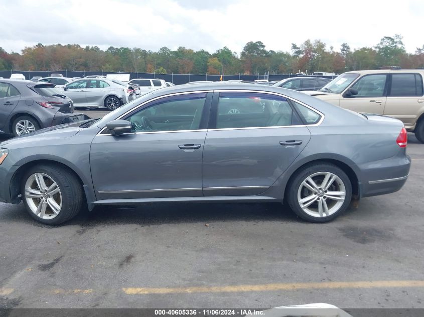 2014 Volkswagen Passat 2.0L Tdi Sel Premium VIN: 1VWCN7A34EC113923 Lot: 40605336