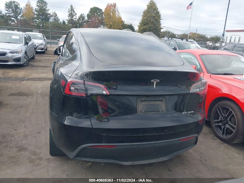 2023 Tesla Model Y Awd/Long Range Dual Motor All-Wheel Drive VIN: 7SAYGDEE2PA110540 Lot: 40605363