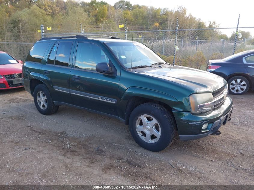 2002 Chevrolet Trailblazer Lt VIN: 1GNDT13S122415564 Lot: 40605382