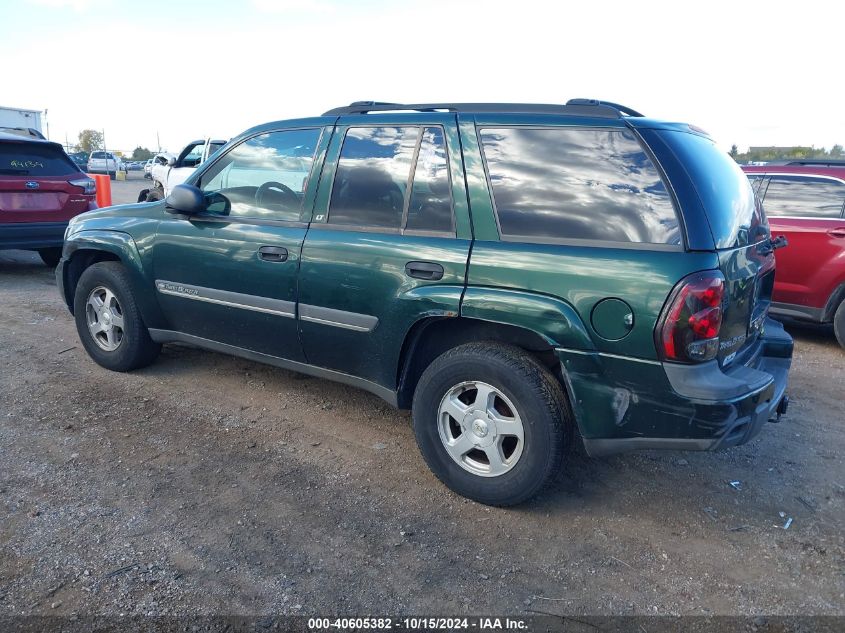 2002 Chevrolet Trailblazer Lt VIN: 1GNDT13S122415564 Lot: 40605382