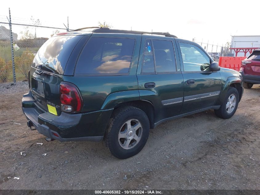 2002 Chevrolet Trailblazer Lt VIN: 1GNDT13S122415564 Lot: 40605382