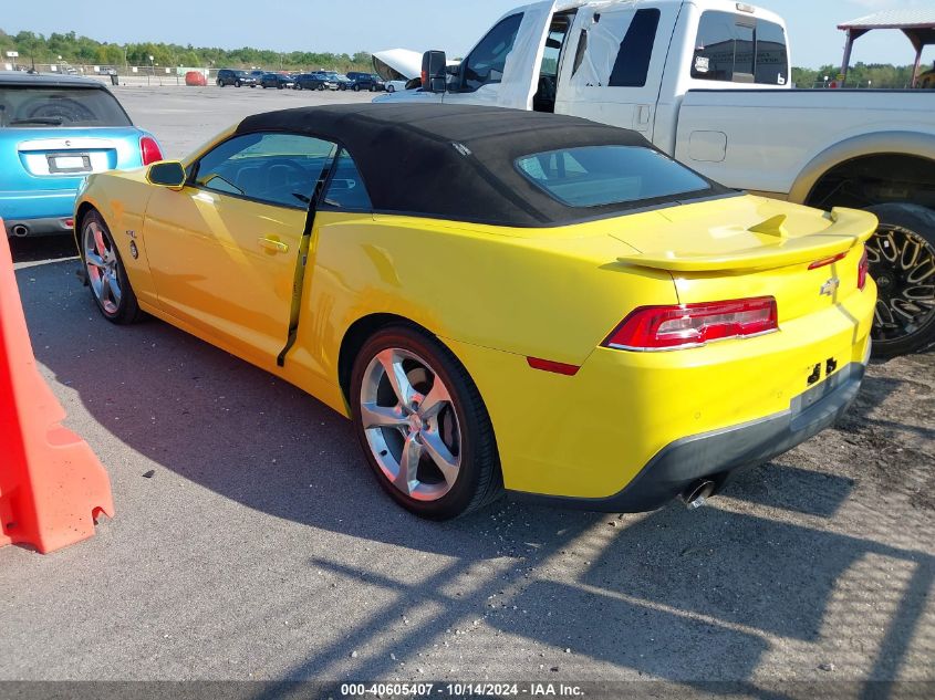 2015 Chevrolet Camaro 2Ss VIN: 2G1FK3DJ6F9167124 Lot: 40605407