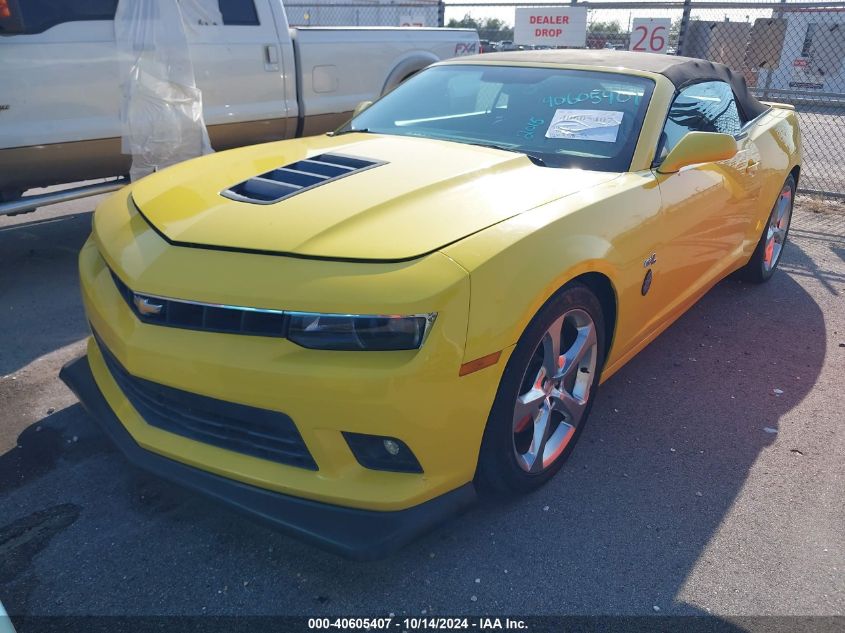 2015 Chevrolet Camaro 2Ss VIN: 2G1FK3DJ6F9167124 Lot: 40605407