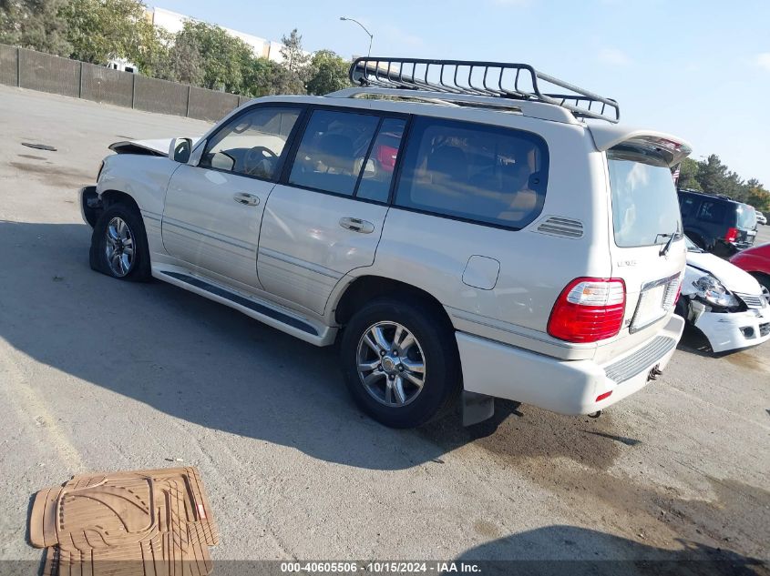 2003 Lexus Lx 470 VIN: JTJHT00W533530284 Lot: 40605506