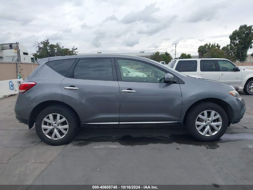 2013 Nissan Murano S VIN: JN8AZ1MU7DW210082 Lot: 40605748