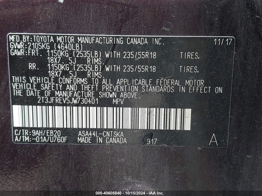 2018 TOYOTA RAV4 SE - 2T3JFREV5JW730401