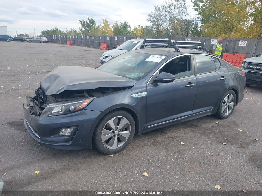 2014 KIA OPTIMA HYBRID VIN: KNAGN4ADXE5068709