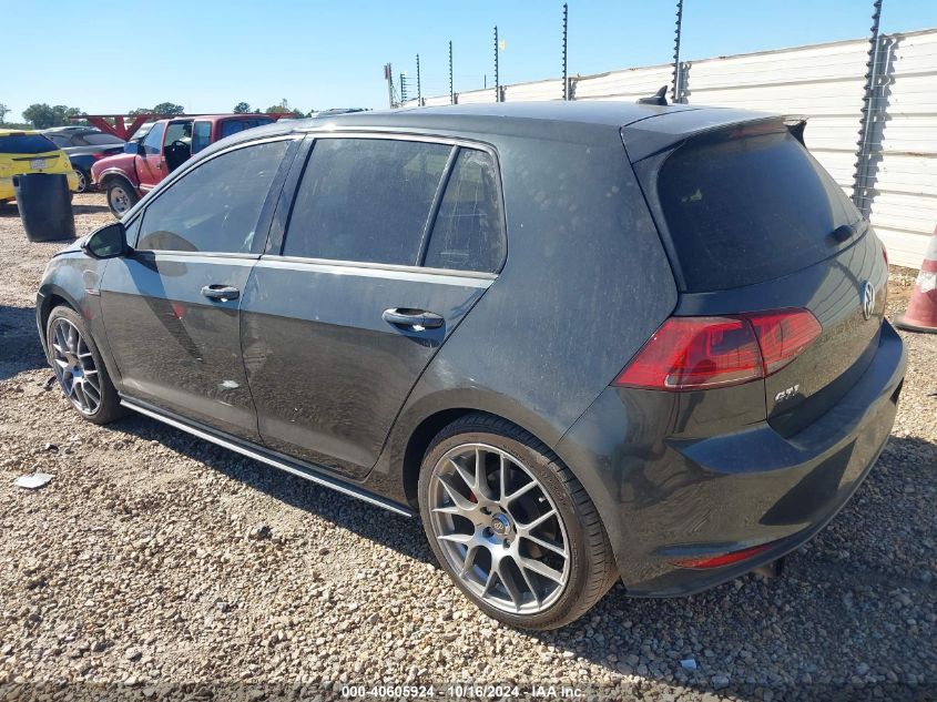 2015 Volkswagen Golf Gti 2.0T Autobahn 4-Door VIN: 3VW4T7AU6FM064940 Lot: 40605924