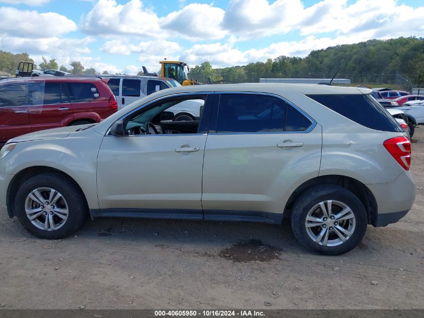 2016 Chevrolet Equinox Ls VIN: 2GNALBEK6G1126970 Lot: 40605950