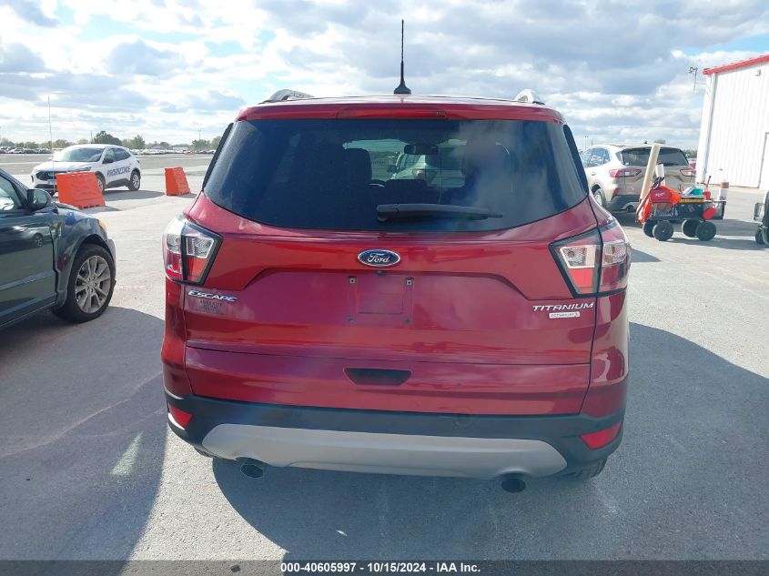 2018 Ford Escape Titanium VIN: 1FMCU0J98JUD00325 Lot: 40605997