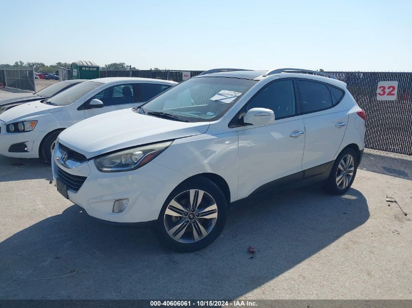 2014 Hyundai Tucson Limited VIN: KM8JU3AG2EU824339 Lot: 40606061