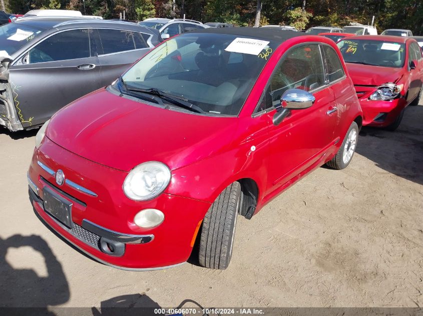 2012 Fiat 500C Lounge VIN: 3C3CFFER4CT164837 Lot: 40606070