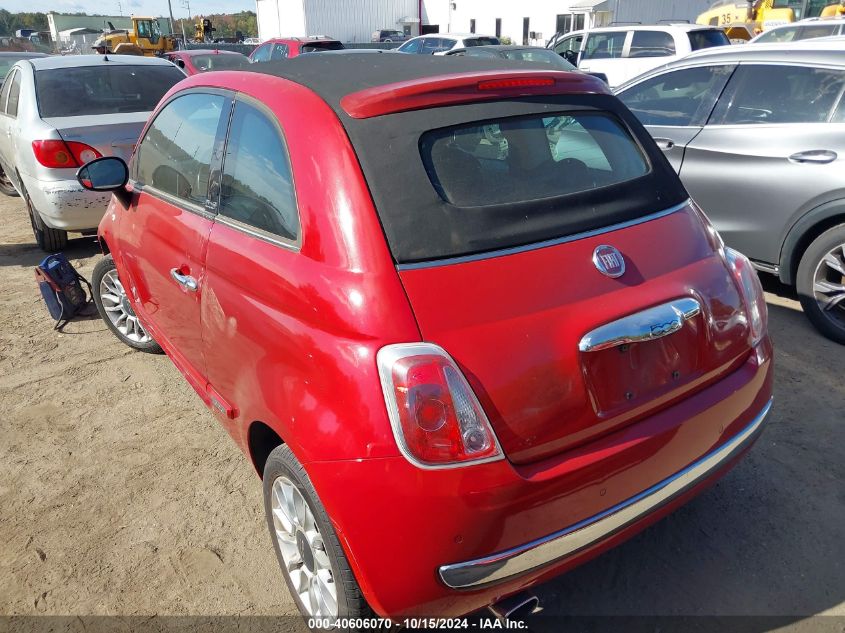 2012 Fiat 500C Lounge VIN: 3C3CFFER4CT164837 Lot: 40606070