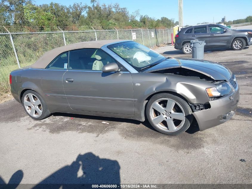 2006 Audi A4 1.8T VIN: WAUBC48H16K006093 Lot: 40606080