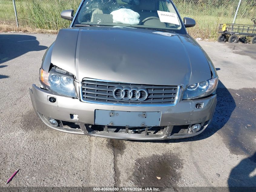 2006 Audi A4 1.8T VIN: WAUBC48H16K006093 Lot: 40606080