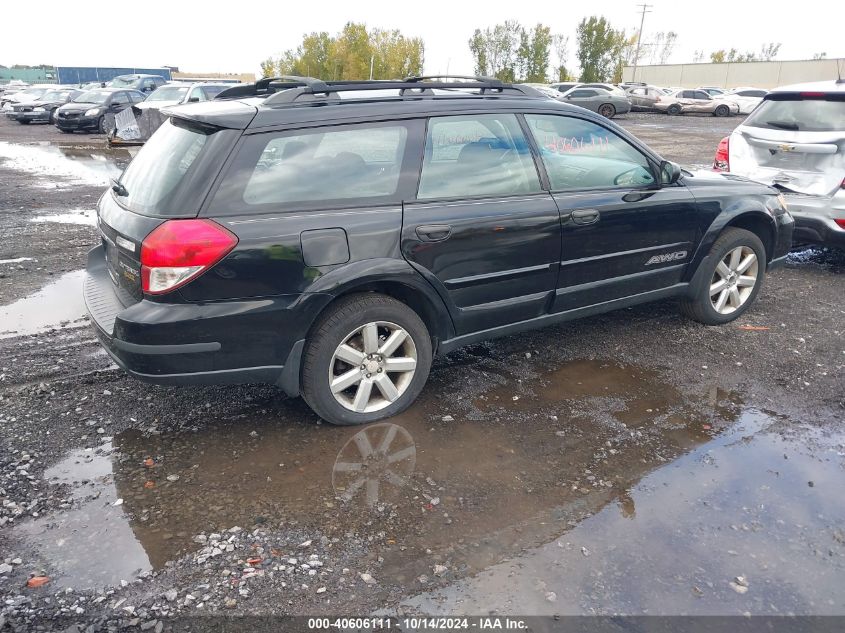 2009 Subaru Outback 2.5I VIN: 4S4BP61C897325267 Lot: 40606111