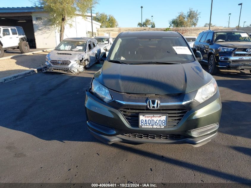 2018 Honda Hr-V Lx VIN: 3CZRU5H32JG701945 Lot: 40606401