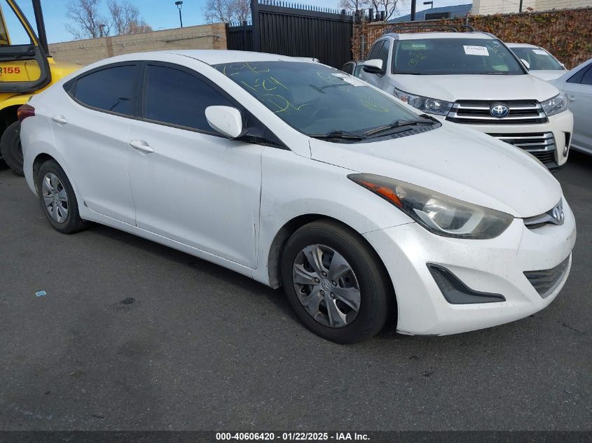 VIN 5NPDH4AE8GH719425 2016 Hyundai Elantra, SE no.1