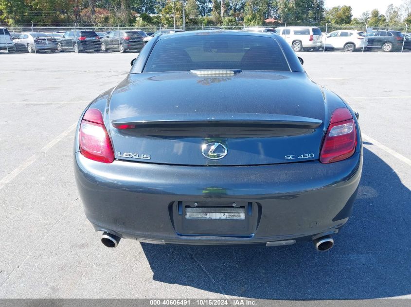 2006 Lexus Sc 430 VIN: JTHFN48Y969010073 Lot: 40606491