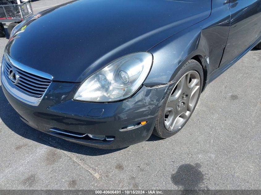2006 Lexus Sc 430 VIN: JTHFN48Y969010073 Lot: 40606491