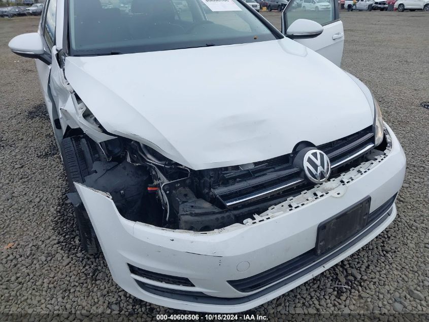 2015 Volkswagen Golf Tdi S 4-Door VIN: 3VW2A7AU4FM051780 Lot: 40606506