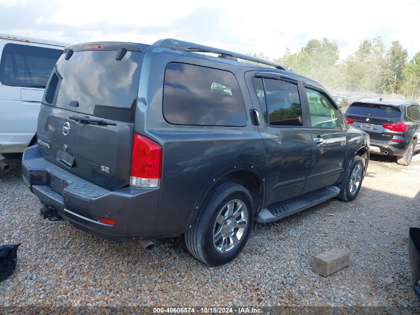 2008 Nissan Armada Se VIN: 5N1BA08D48N632670 Lot: 40606574