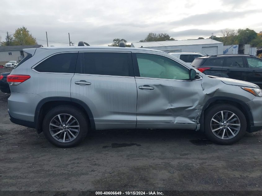 2018 Toyota Highlander Xle VIN: 5TDJZRFH9JS831345 Lot: 40606649