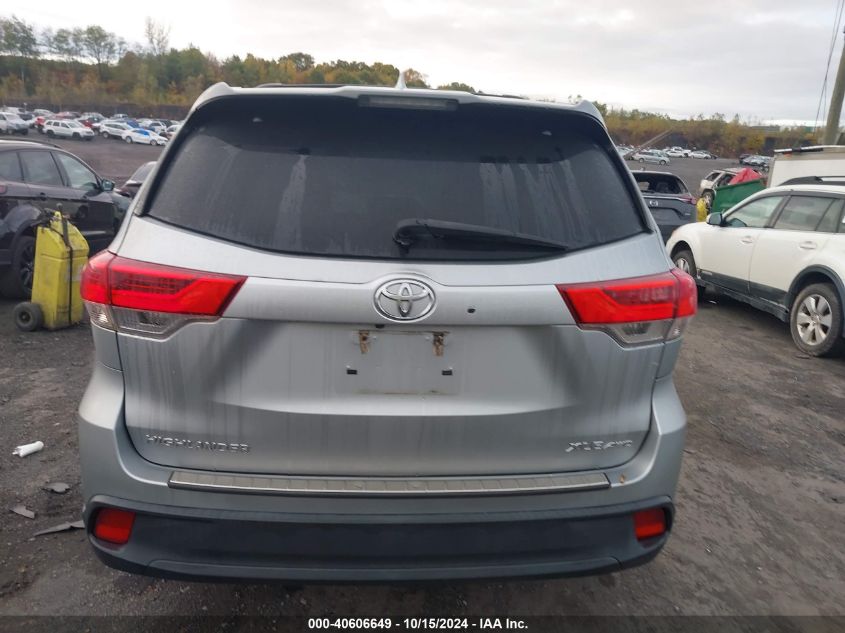2018 Toyota Highlander Xle VIN: 5TDJZRFH9JS831345 Lot: 40606649