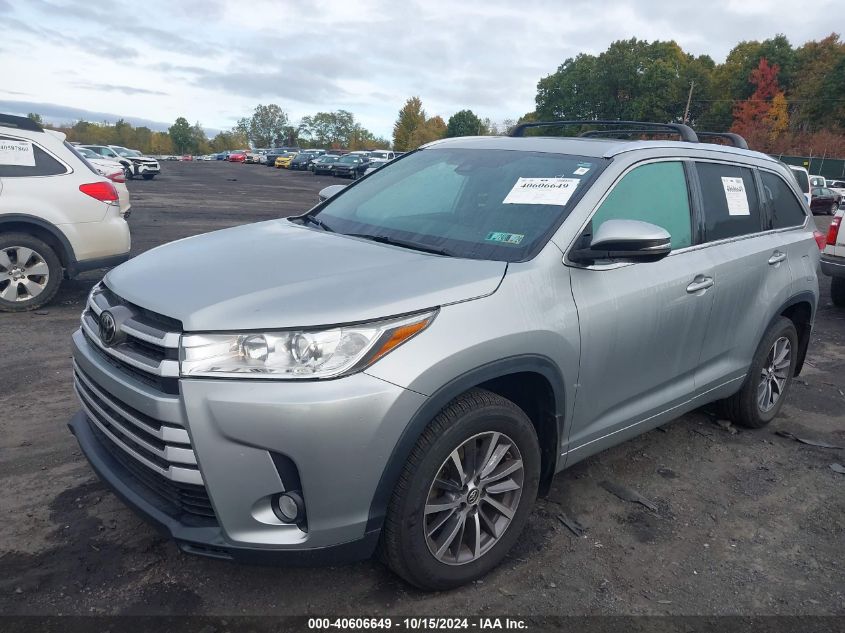 2018 Toyota Highlander Xle VIN: 5TDJZRFH9JS831345 Lot: 40606649