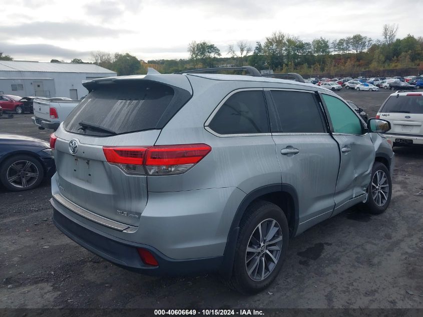 2018 Toyota Highlander Xle VIN: 5TDJZRFH9JS831345 Lot: 40606649