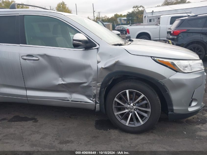 2018 Toyota Highlander Xle VIN: 5TDJZRFH9JS831345 Lot: 40606649