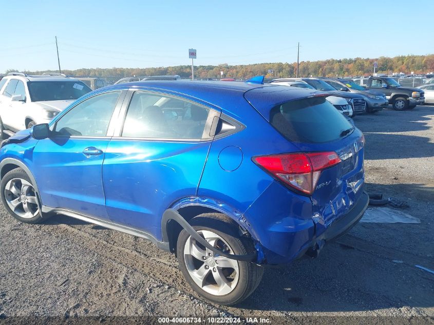 2018 Honda Hr-V Lx VIN: 3CZRU6H39JG726380 Lot: 40606734