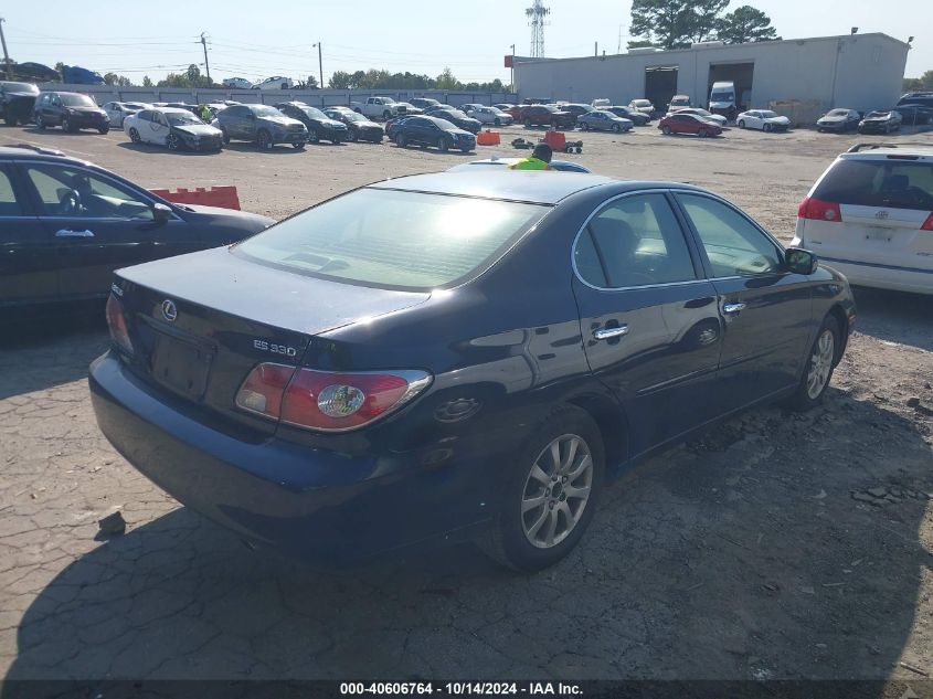 2004 Lexus Es 330 VIN: JTHBA30G945021702 Lot: 40606764