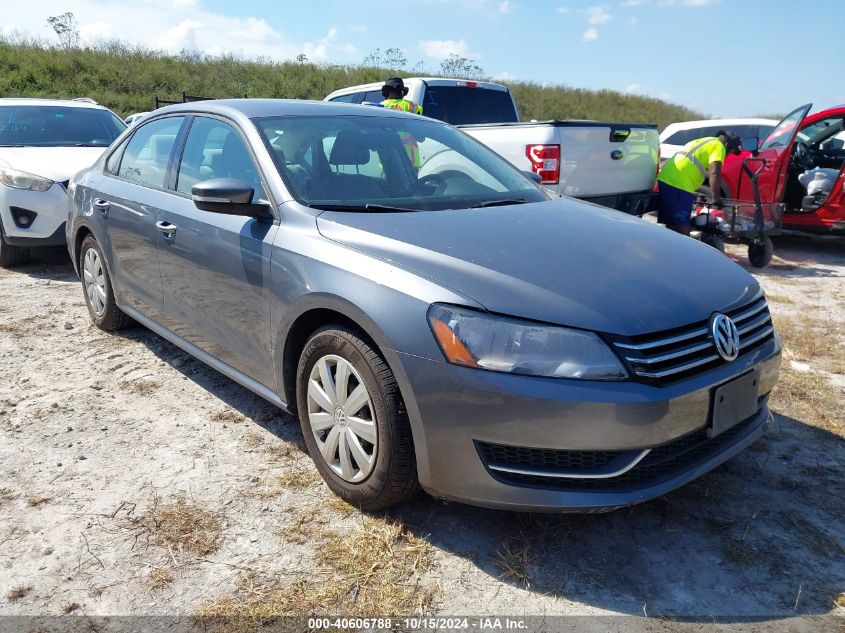 2013 Volkswagen Passat 2.5L S VIN: 1VWAP7A39DC132113 Lot: 40606788