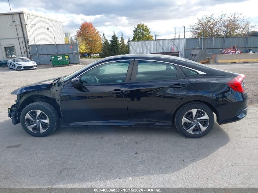 2020 Honda Civic Lx VIN: 19XFC2F6XLE028697 Lot: 40606833