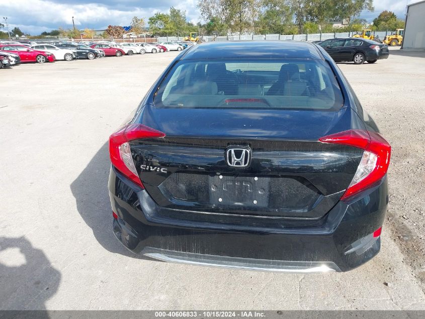 2020 Honda Civic Lx VIN: 19XFC2F6XLE028697 Lot: 40606833