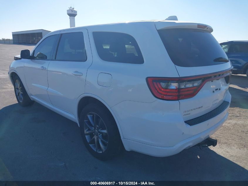 2017 Dodge Durango Gt Awd VIN: 1C4RDJDG1HC623114 Lot: 40606917