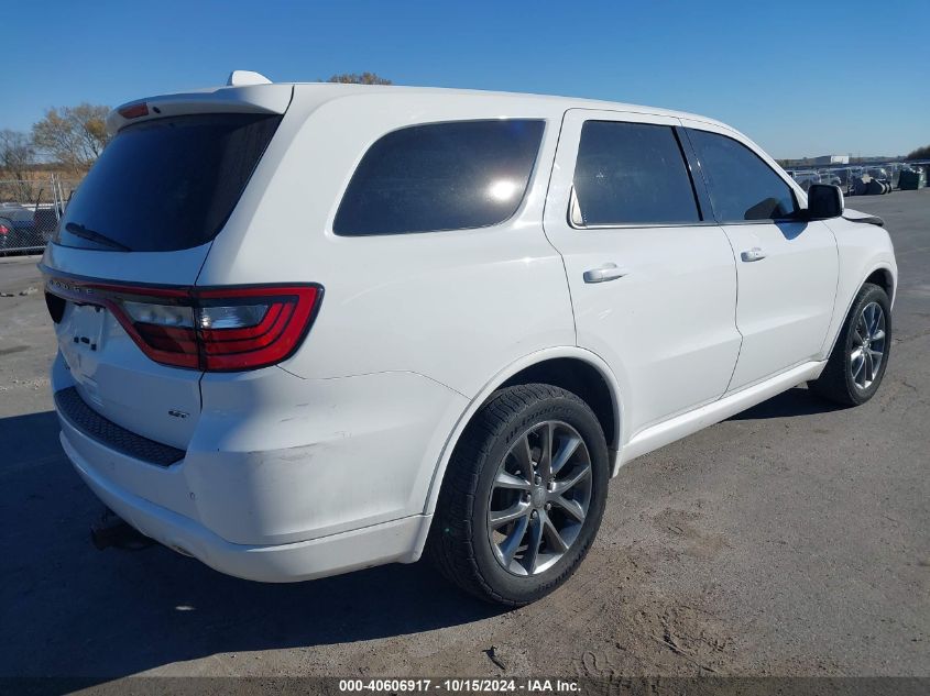 2017 Dodge Durango Gt Awd VIN: 1C4RDJDG1HC623114 Lot: 40606917