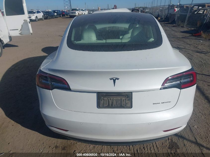 2022 Tesla Model 3 Long Range Dual Motor All-Wheel Drive VIN: 5YJ3E1EB3NF358510 Lot: 40606930