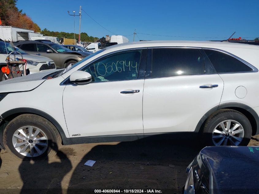 2019 Kia Sorento 2.4L Lx VIN: 5XYPGDA37KG546107 Lot: 40606944